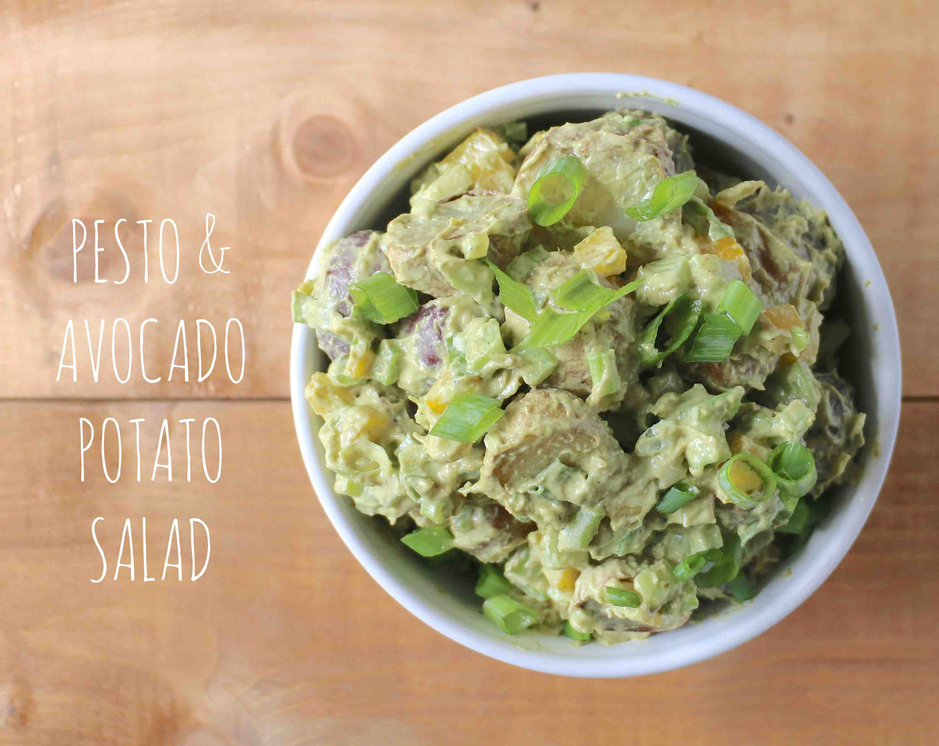 pesto & avocado potato salad