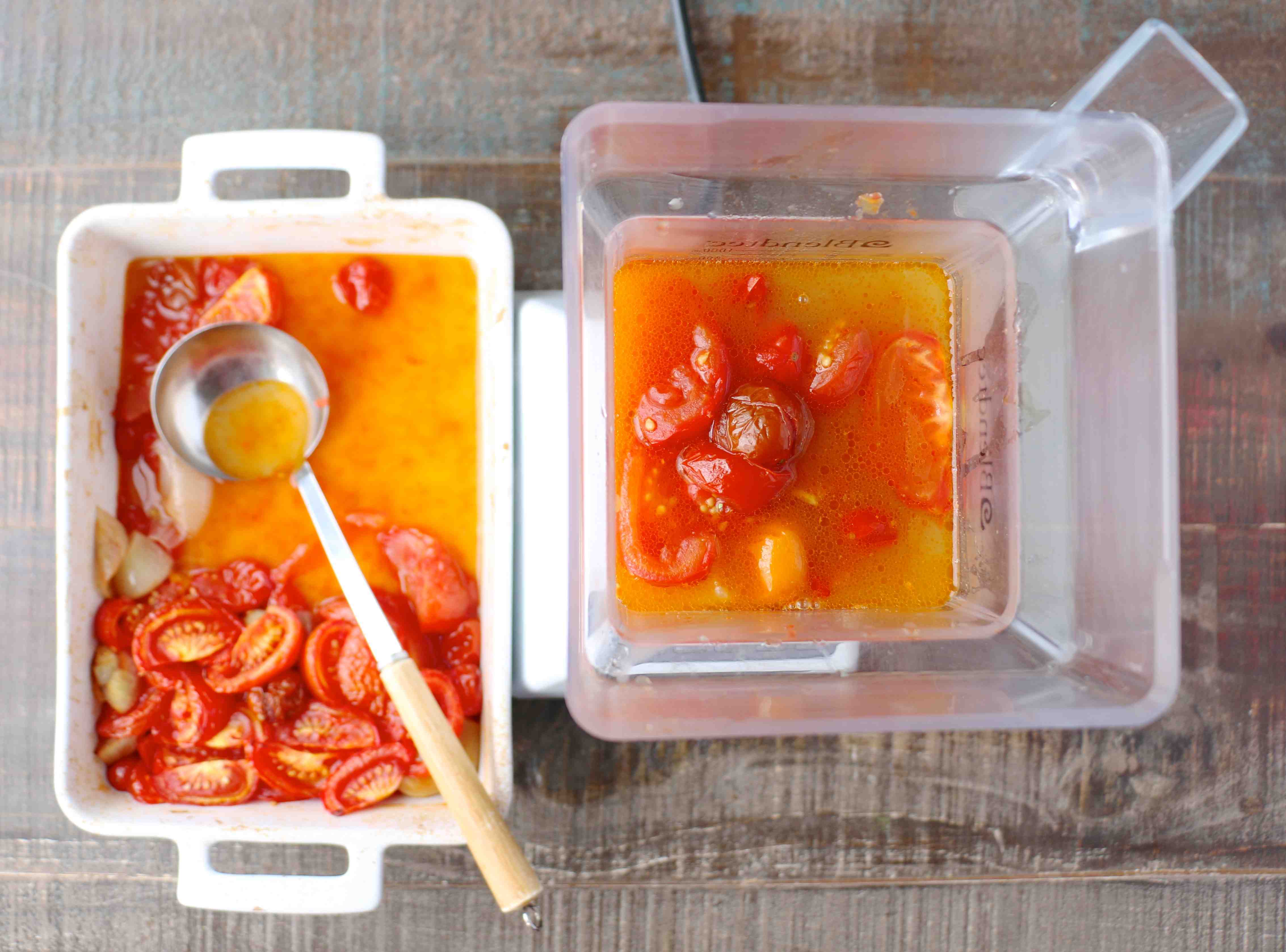 Soupe aux Tomates Rôties et à l'Aneth
